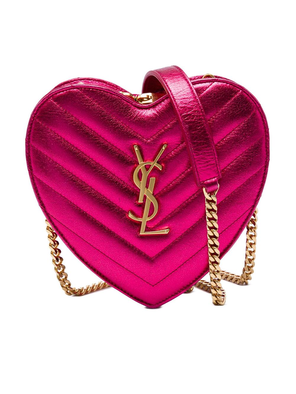 Saint Laurent Mini Chevron Metallic #369059S10B